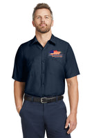 #056a ALL AMERICAN CONST. INDUSTRIAL WOVEN SHIRT NAVY #SP24