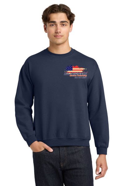 #056a ALL AMERICAN CONST. CREW NECK NAVY  18000
