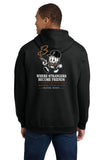 #121 BROTHERS CIGARS, HOODIE SWEATSHIRT, BLACK, UNISEX, 185000, DESIGN # 1