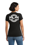 #121 BROTHERS CIGARS, TRI BLEND T SHIRT, BLACK, LADIES, DM 130L, DESIGN #4