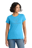 #121 BROTHERS CIGARS, TRI BLEND T SHIRT, TURQUOISE, LADIES, DM130L, DESIGN #7