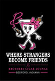 #121 BROTHERS CIGARS, TRI BLEND T, BLACK, UNISEX, DM130, DESIGN #2