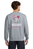 #121 BROTHERS CIGARS, CREWNECK SWEATSHIRT, SPORTS GREY, UNISEX, 18500, DESIGN #2
