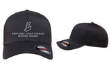 #121 BROTHERS CIGAR, HAT, BLACK, FLEX FIT, SS 6533, DESIGN #5