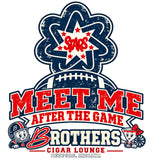 #121 BROTHERS CIGAR, BNL COTTON T SHIRT, NAVY, ADULT, 8000, DESIGN #10