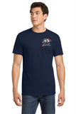 #121 BROTHERS CIGAR, BNL COTTON T SHIRT, NAVY, ADULT, 8000, DESIGN #10
