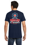 #121 BROTHERS CIGAR, BNL COTTON T SHIRT, NAVY, ADULT, 8000, DESIGN #10