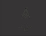 #075 BEDFORD LODGE #14  HAT  BLACK  SQUARE & COMPASS / BEDFORD 14  NE204