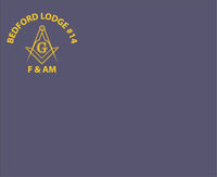 #075 BEDFORD LODGE #14 TRI BLEND T SHIRT NAVY BEDFORD LODGE DM130