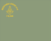 #075 BEDFORD LODGE #14 COTTON T SHIRT MILITARY GREEN  BEDFORD LODGE   5000