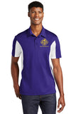 #075 BEDFORD LODGE #14 POLO PURPLE/WHITE   YORK RITE  ST655
