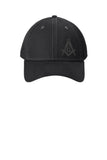#075 BEDFORD LODGE #14  HAT  BLACK  SQUARE & COMPASS / BEDFORD 14  NE204