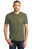 #075 BEDFORD LODGE #14 TRI BLEND T SHIRT MILITARY GREEN  BEDFORD LODGE  DM130