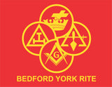 #075 BEDFORD LODGE #14 POLO  RED/WHITE   YORK RITE  ST655