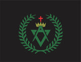#075 BEDFORD LODGE #14 POLO BLACK/GREY   ALLIED MASONIC DEGREE  ST655