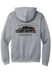 #121 BROTHERS CIGAR, MOBILE, HOODIE, SPORTS GREY, ADULT, DESIGN #11 & 12