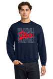 #125 BMS VOLLEYBALL, CREWNECK SWEATSHIRT, NAVY, YOUTH & ADULT, 18000, DESIGN #4
