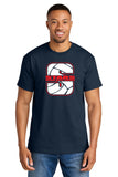 #125 BMS VOLLEYBALL, COTTON T, NAVY, YOUTH & ADULT, 8000, DESIGN #5