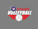 #125 BMS VOLLEYBALL, HOODIE, SPORTS GREY, YOUTH & ADULT, 18500, DESIGN #1