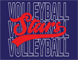 #125 BMS VOLLEYBALL, CREWNECK SWEATSHIRT, NAVY, YOUTH & ADULT, 18000, DESIGN #4