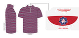 #138 BNL STAFF, SUBMILATE 1/4 ZIP, RED,  TA110 X53177DESIGN #1