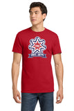 #138 BNL STAFF, COTTON T SHIRT, RED, ADULT, 5000, DESIGN #3