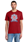 #138 BNL STAFF, TRI BLEND T SHIRT, RED, ADULT, DM130, DESIGN #3