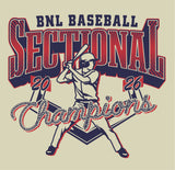 #117 BNL BASEBALL SECTIONAL CHAMPIONS 2026, COTTON, YOUTH & ADULT, 5000
