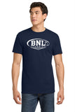 #133 BNL TENNIS, COTTON T SHIRT, NAVY, YOUTH & ADULT, 5000, DESIGN # 3