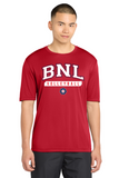 #127 BNL VBALL, DRI FIT T SHIRT, RED, YOUTH & ADULT, ST350, DESIGN #2