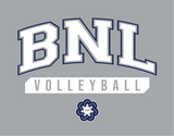 #127 BNL VBALL, COTTON T SHIRT, SPORTS GREY, YOUTH & ADULT, 8000, DESIGN #3