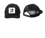 #121 BROTHER'S CIGAR, HAT WITH PATCH, BLACK, ADJUSTABLE, C402, DESIGN # 9