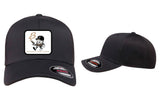 #121 BROTHERS CIGAR, HAT WITH PATCH, BLACK, FLEX FIT, SS6533, DESIGN #9