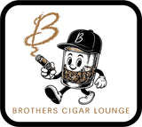 #121 BROTHER'S CIGAR, HAT WITH PATCH, BLACK, ADJUSTABLE, C402, DESIGN # 9