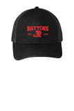 #056a DAYTON'S HEATING & COOLING TRUCKER HAT BLACK/STEELE GREY STYLE# C112