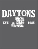 #056a DAYTON'S HEATING AND COOLING NIKE POLO ANTHRACITE GREY STYLE# 799802