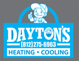 #056a DAYTON'S HEATING AND COOLING TRUCKER HAT GREYSTEELE/NEON BLUE STYLE# C112