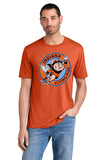 #132 FLYING PIGS, TRI BLEND T SHIRT, ORANGE, ADULT ONLY, DM130, DESIGN #4