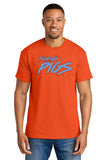 #132 FLYING PIGS, COTTON T SHIRT, ORANGE, YOUTH & ADULT, 8000, DESIGN #2