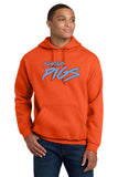 #132 FLYING PIGS, HOODIE, ORANGE, YOUTH & ADULT, 18500, DESIGN #2