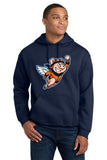 #132 FLYING PIGS, HOODIE, NAVY, YOUTH & ADULT, 18500, DESIGN #5