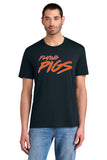 #132 FLYING PIGS, TRIBEND T SHIRT, NAVY, YOUTH & ADULT, DM130, DESIGN #1