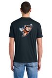 #132 FLYING PIGS, TRI BLEND T SHIRT, NAVY, ADULT, DM130, DESIGNS #1 & #5