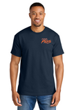 #132 FLYING PIGS, COTTON T SHIRT, NAVY, ADULT, 8000, DESIGN #1 & #5