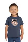 #132 FLYING PIGS, TODDLER  COTTON T SHIRT, NAVY, 2T-5T, RS3321, DESIGN #3