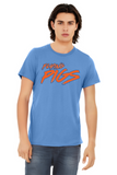 #132 FLYING PIGS, TRI BLEND T, LT BLUE, ADULT ONLY, BC3413, DESIGN #1