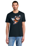 #132 FLYING PIGS, TRI BLEND T SHIRT, NAVY, YOUTH & ADULT, DM130, DESIGN #5