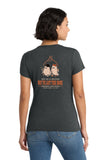 #121 BROTHERS CIGARS, TRI BLEND LADIES T SHIRT, BLACK FROST, ADULT, DESIGN # 8