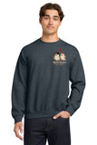 #121 BROTHERS CIGARS, CREW NECK SWEATSHIRT,  DARK HEATHER, ADULT, DESIGN # 8