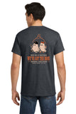 #121 BROTHERS CIGARS, COTTON T SHIRT, DARK HEATHER, ADULT, DESIGN #8